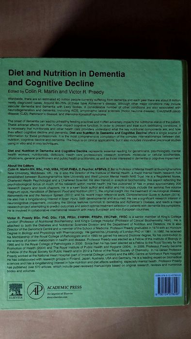 Okazja medycyna Diet and Nutrition in Dementia and Cognitive Decline