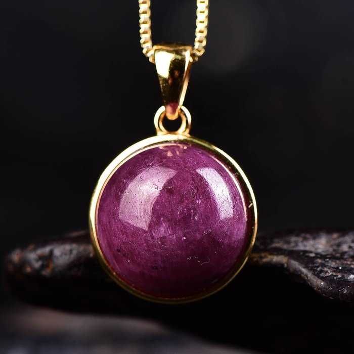 Certificado ALGT - Colar de Rubi Natural