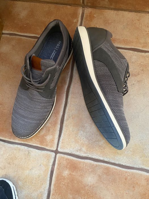 Półbuty męskie szare M&S rozmiar 45