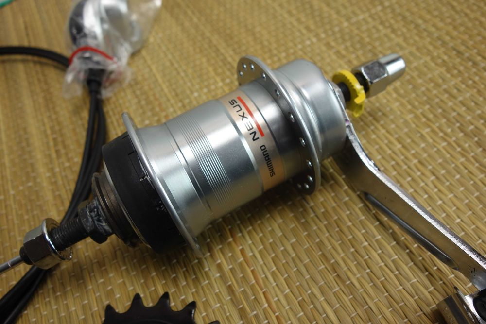 Piasta Shimano Nexus 3+Manetka+Sterowanie+Zębatka Nowy Komplet