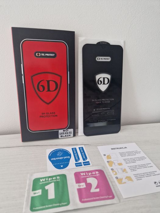 Hartowane szkło Full Glue 6D do SAMSUNG GALAXY A34 5G