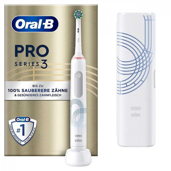 Електрична зубна щітка Oral-B Pro 3 3000 гарний стан насадки