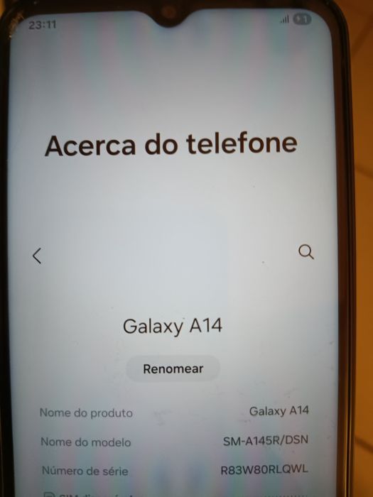 Samsung A14, 4 GB/64 GB rede 4G .