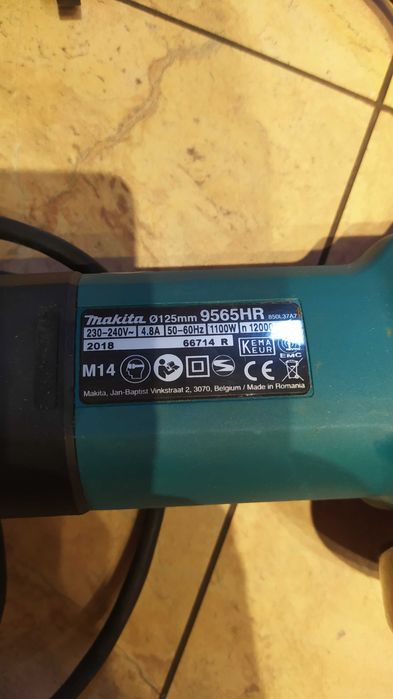 Szlifierka kątowa sieciowa Makita 1100W 9565HR