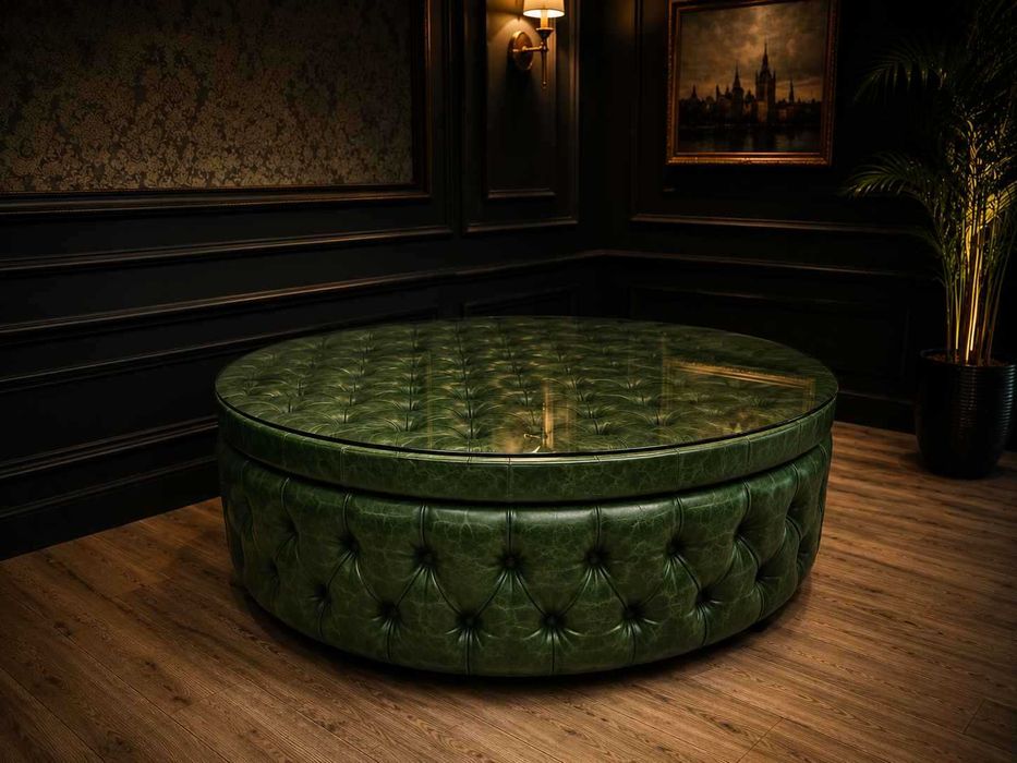 Ława Chesterfield Prestige – skóra bydlęca