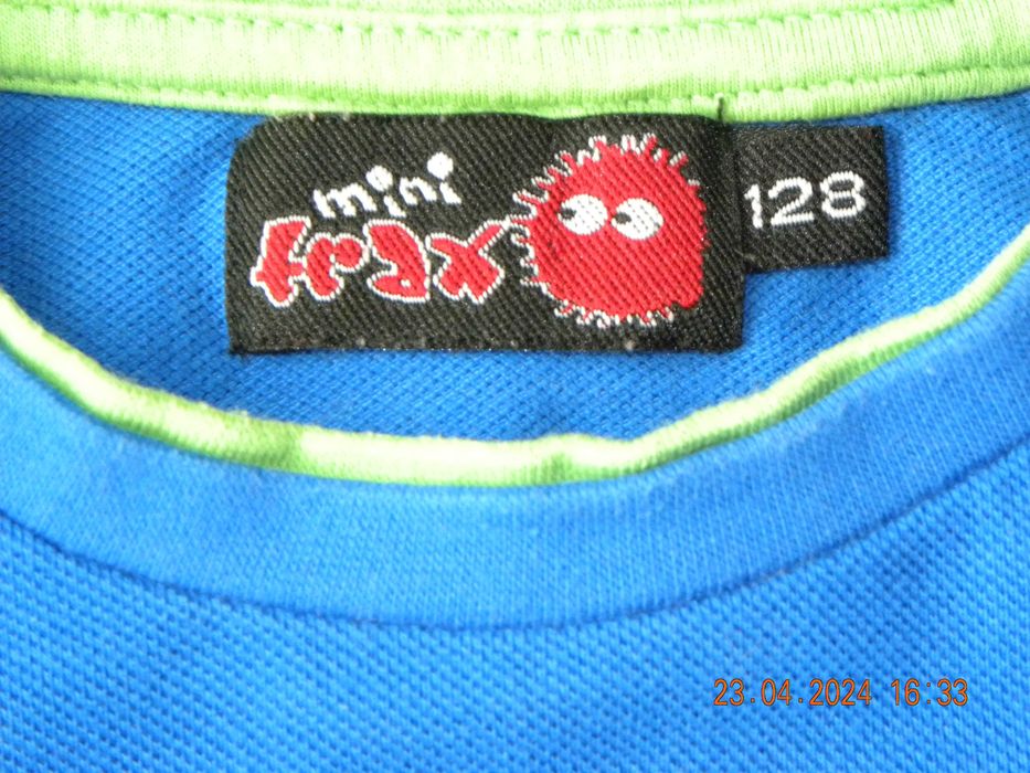 Koszulka t-shirt z długim rękawem Mini Trax; 128 cm
