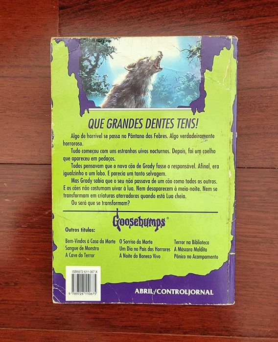 Livro "Arrepios - O Lobisomem do Pântano" Vol. 6 de R. L. Stine