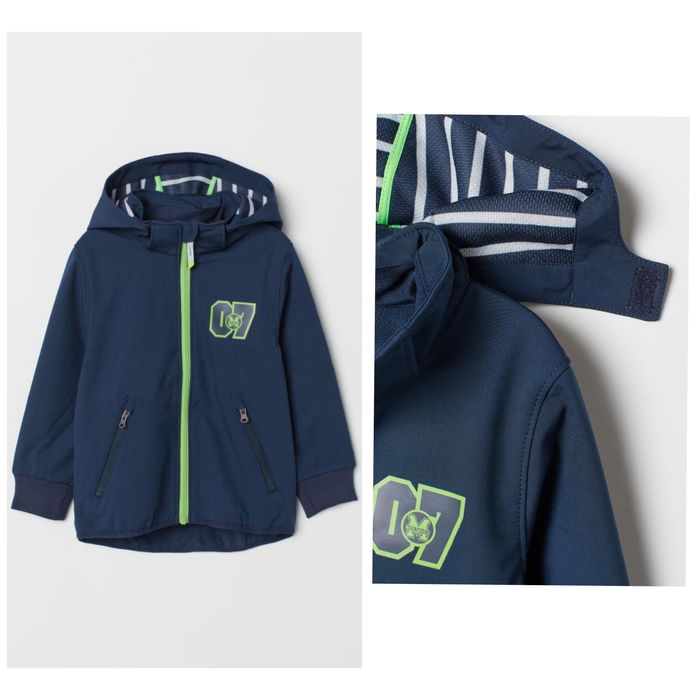 Куртка́ на хлопчика h&m  бомбер демисезон softshell h&m