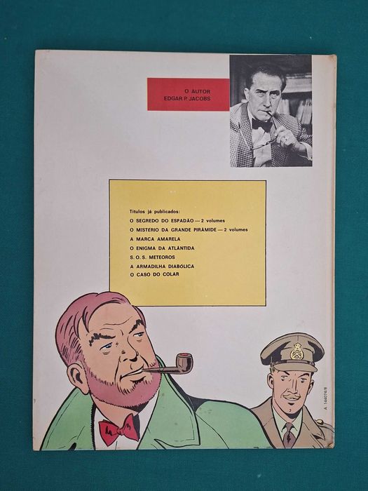 Livro BD Blake e Mortimer, O Enigma da Atlântida, E.P.Jacobs, 1983