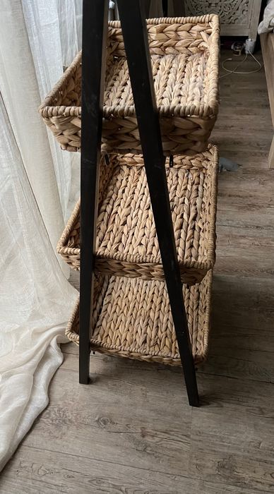 Półka Drewno Trawa Morska Stojak