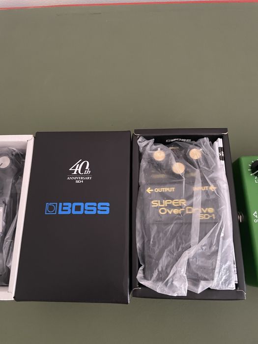 Pedais guitarra Boss/Maxon/NuX