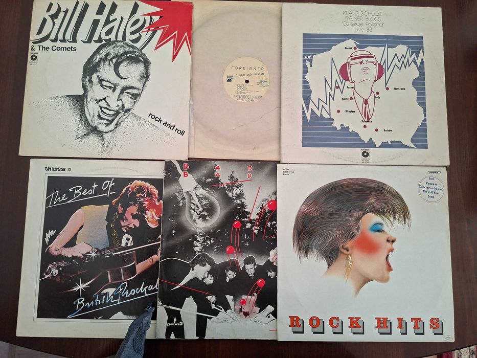 zestaw 6 płyt winylowych rock wyprzedaż