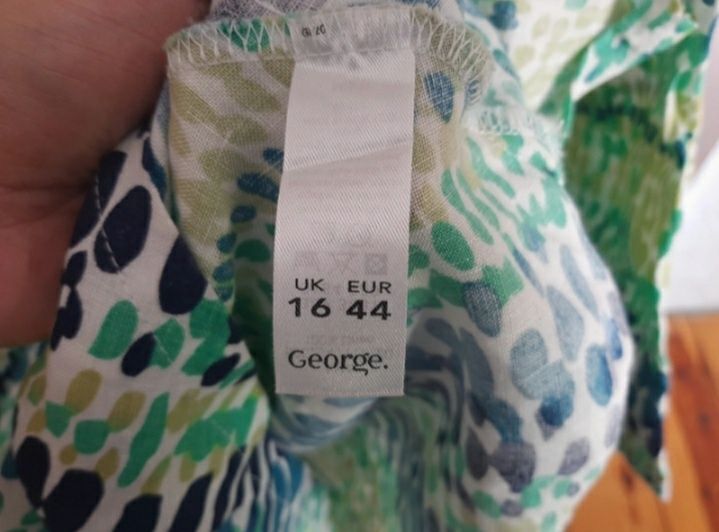 Bluzka damska elegancka Lniana George