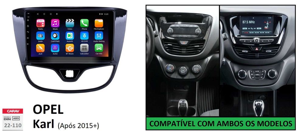 Rádio 2DIN 9" [4+64GB] • Opel CORSA [E] • ADAM • MOKKA • KARL Android