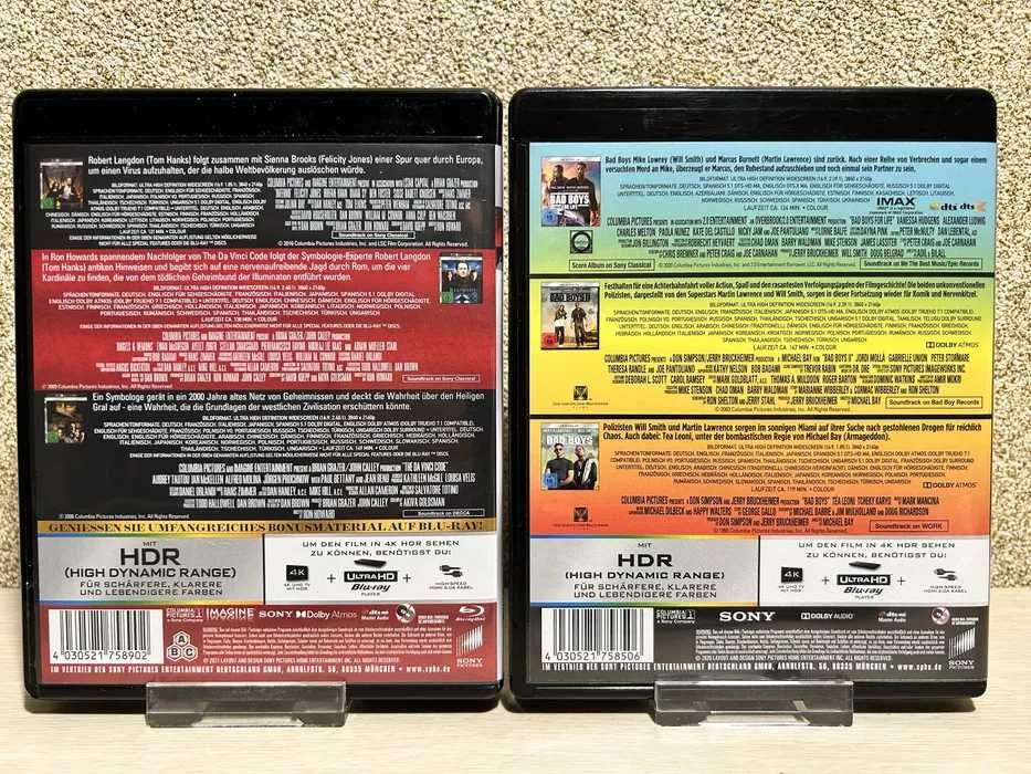 4K UHD Blu-ray Плохие парни 1-3 /Ярость/ Черный ястреб /Звезда родилась/Джерри Магуайер/Филадельфия