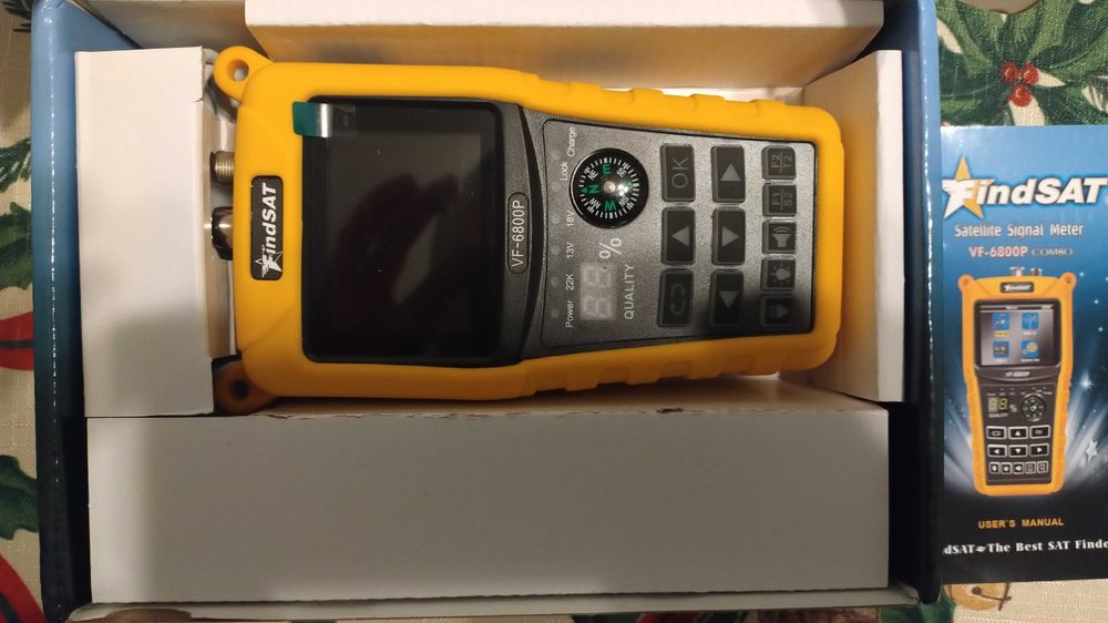 Miernik TV FindSAT VF-6800P sygnału TV DVB-S2 DVB-T2 DVB-T DVB-C Combo