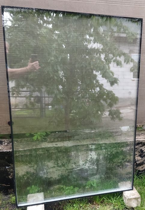 Склопакет 1350*910*32,вікно без рами