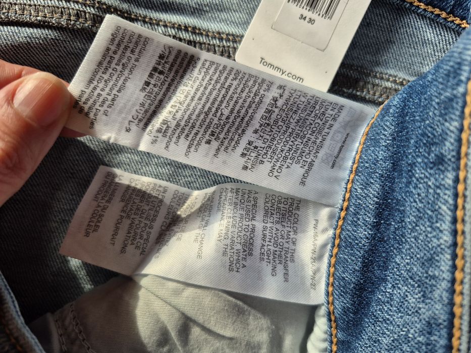 Jeansy Męskie Tommy Hilfiger W34 L30 Scanton Slim