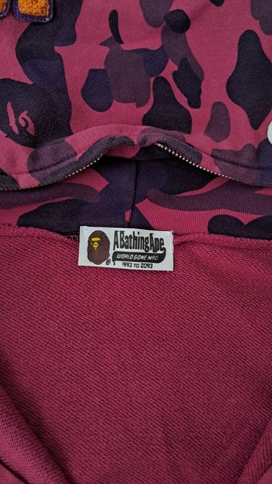 BAPE Purple Camo Shark Hoodie