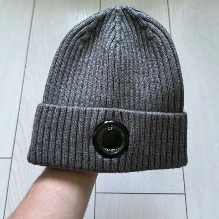 Шапка C.P. Company: Чорна, Сіра , з однією лінзою, One size