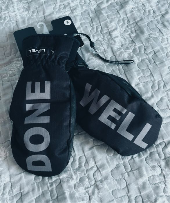 Rękawice snowboardowe Level Vertigo PRO Mitt Logos Well Done S