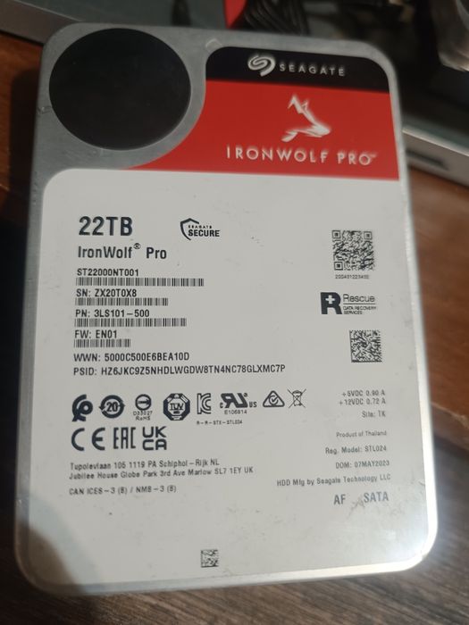 Жёсткий диск Seagate Pro 22 tb