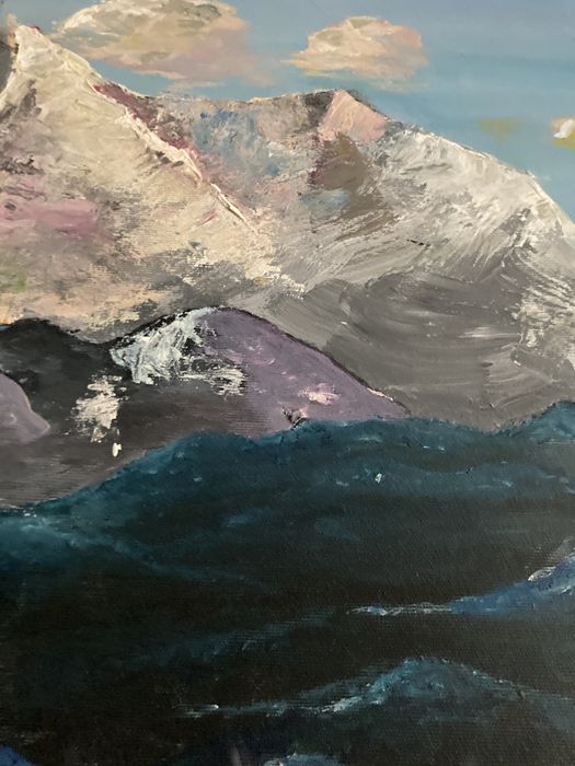 obraz przedstawiający góry