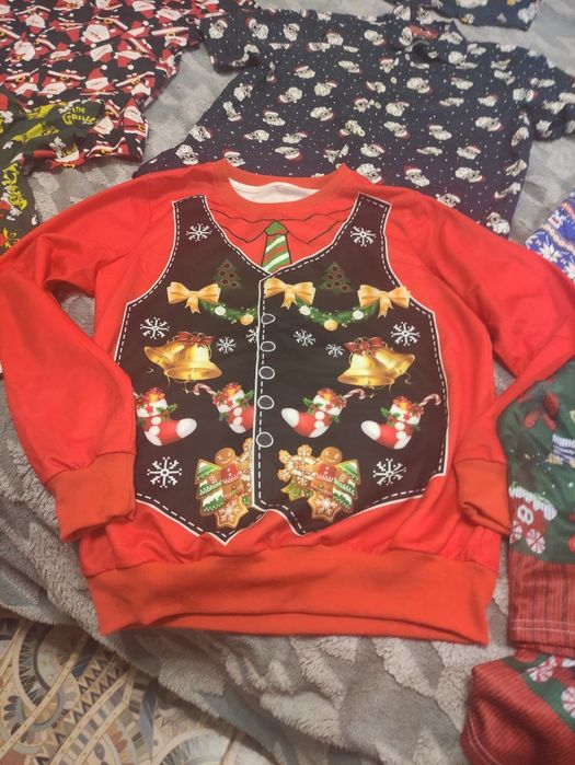 Рубашка мужская с новогодним принтом