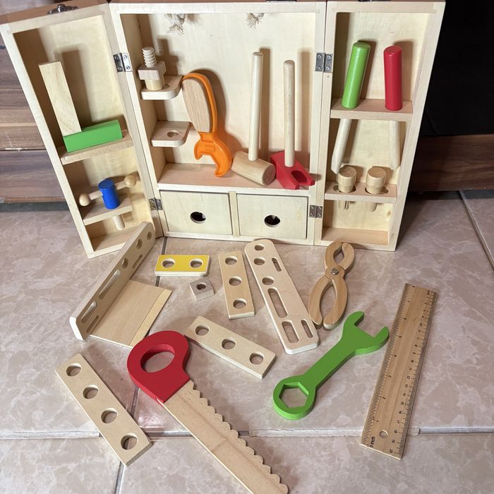 набор деревянных инструментов дитячих