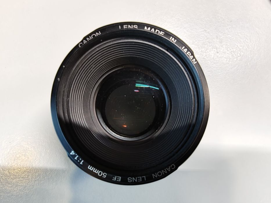 Objetiva Canon 50mm f1.4 avariada