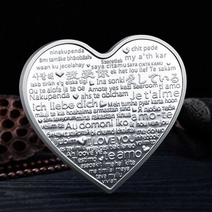 Памятная монета День Святого Валентина I Love You Silver