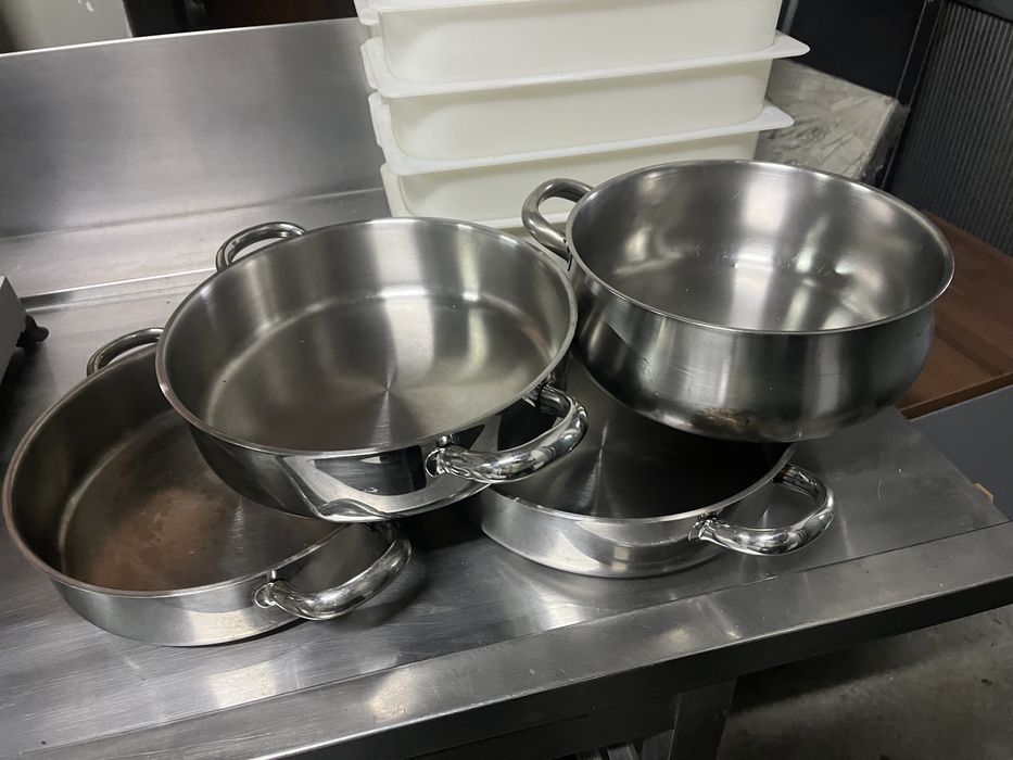 Tachos em inox conjunto de 4 unidades 27cm de diametro