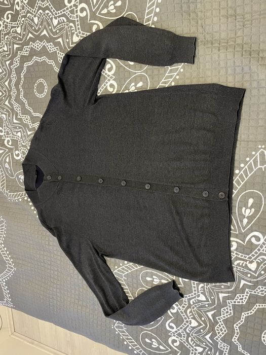 Sweter męski kardigan rozmiar xl ciemny szary