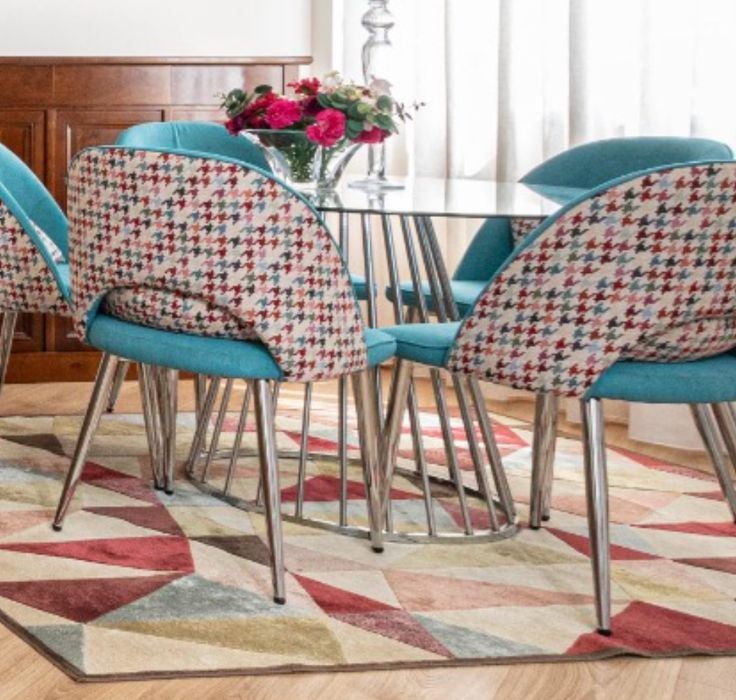 Mesa de vidro de sala jantar