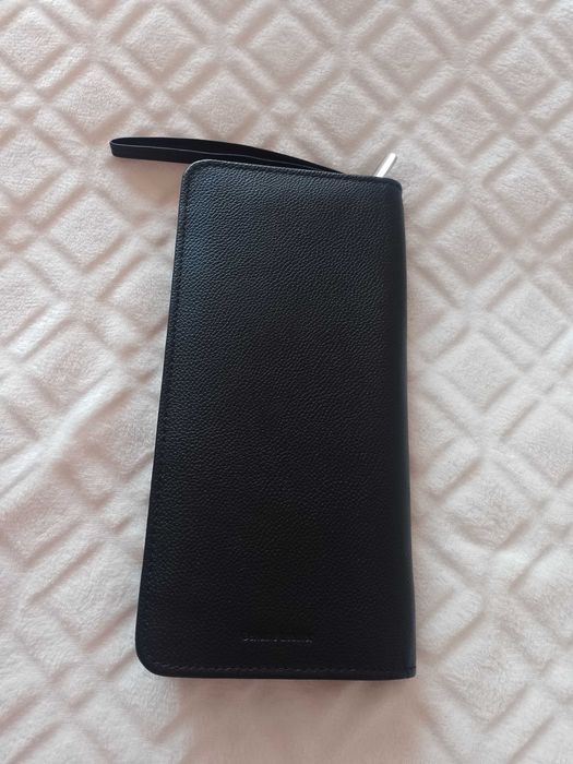 Genuine Leather/Duży, skórzany portfel na karty z Londynu, saszetka