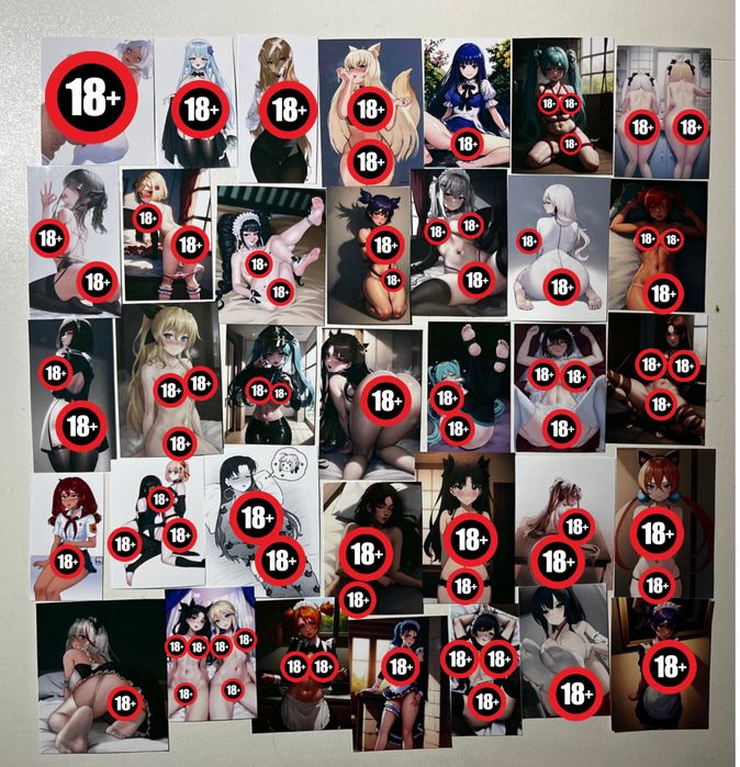 Стикеры, аниме, наклейки хентай, наклейки 18+