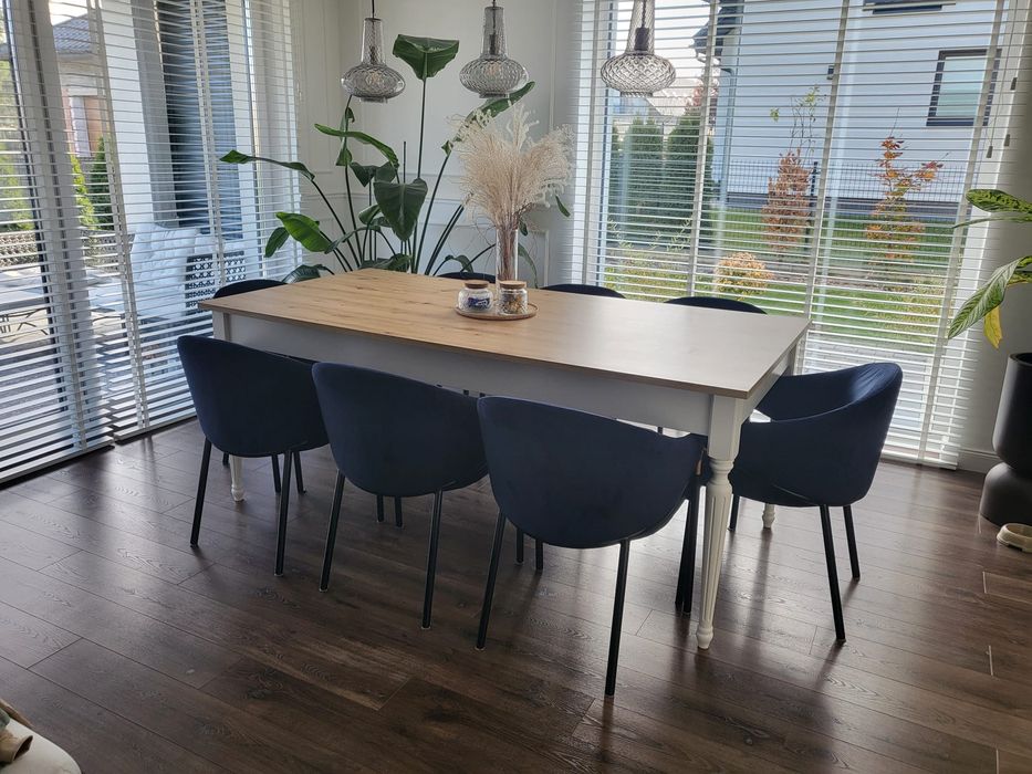 Stoł 200x100 + 8 krzesel