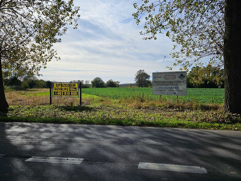 Działka pod inwestycje 2854m2 Gubin, działka przemysłowa.