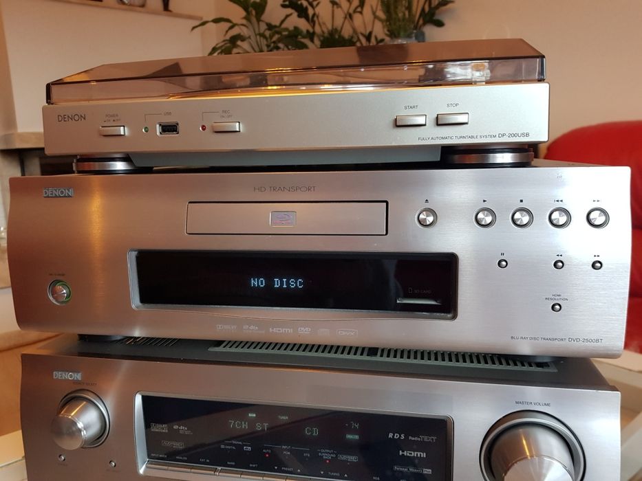Denon - zestaw amplituner, dvd i gramofon