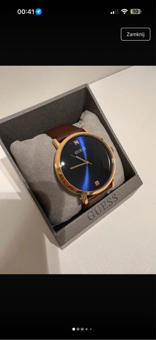 Zegarek Guess na skorzanym pasku
