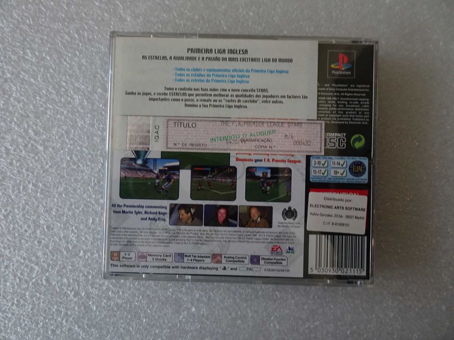 Playstation 1 - PS1 - The F.A. Premier League Stars