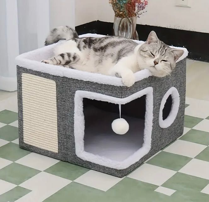 Коктеточка - лежанка та міцна дряпалка для котиків