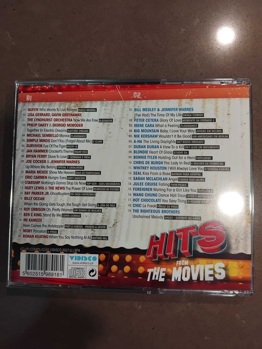 Cd duplo from the Movies 80,90 e 2000