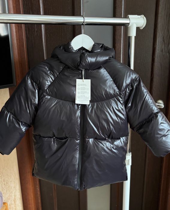 Пуховик блискучий Zara 6 років/116 см