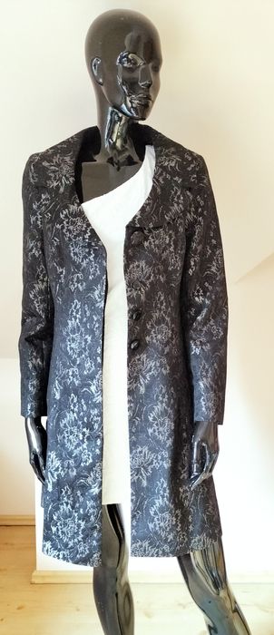 Dunnes elegancki żakardowy płaszcz