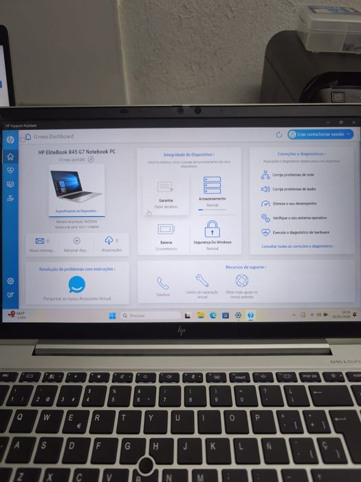 HP EliteBook 845 G7
AMD RYZEN 7 PRO 4750U
32GB RAM
512GB SSD NVME