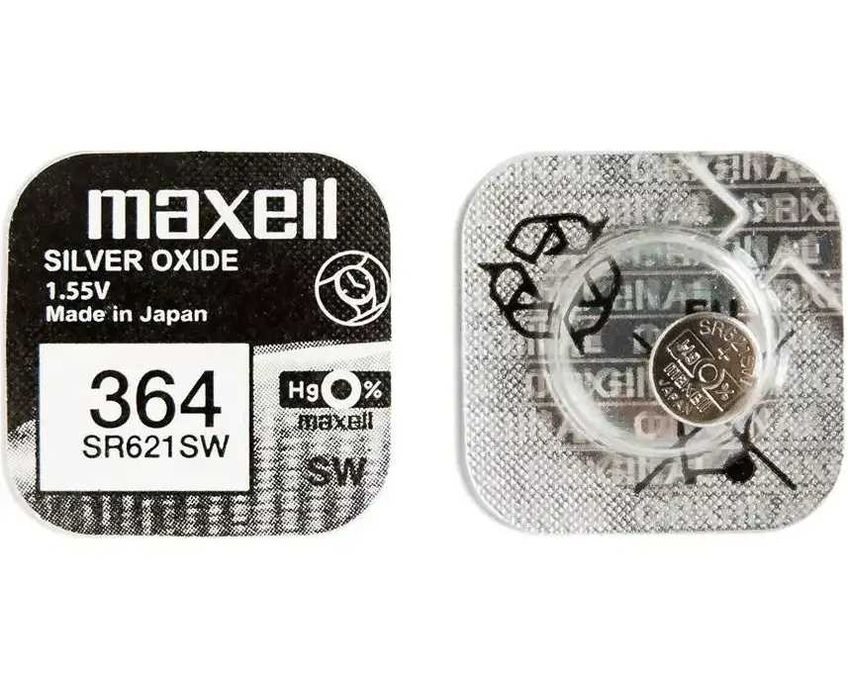 Батарейка Maxell SR 621W 364 (ціна за 10 шт)