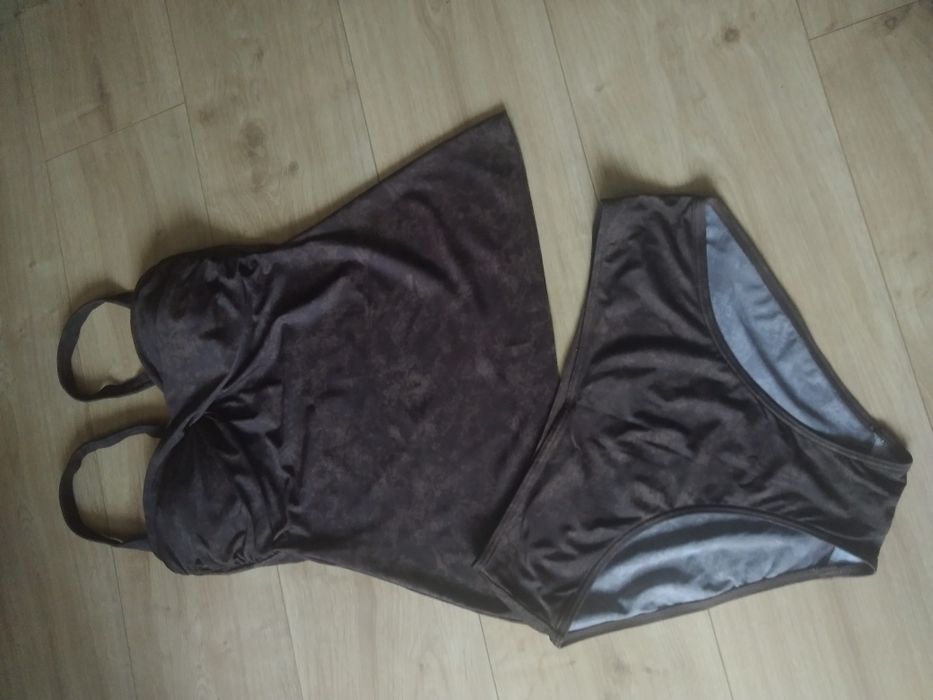 Strój kąpielowy brązowy 2- częściowy, R.38.