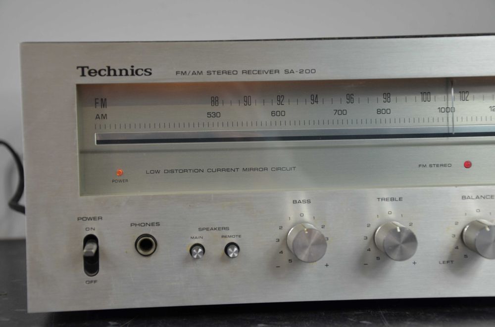 Amplituner Technics SA-200 VINTAGE stereo srebrny okazja