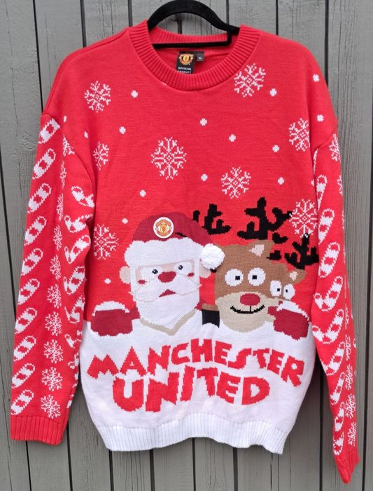 Manchester United sweter świąteczny męski XL oficjalny Premier League